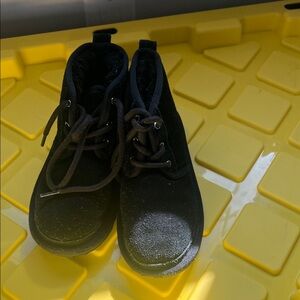 UGG Kids Black Lace-Up Ankle Boots